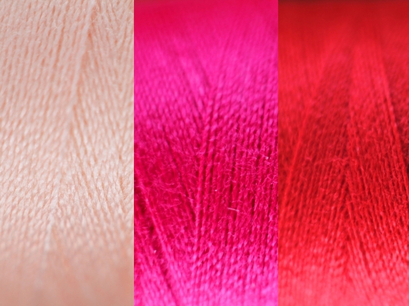Naaigaren 500mtr roze en rood tinten Naaigaren 500mtr roze en rood tinten