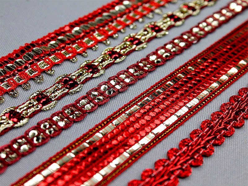 Party banden ROOD & BORDEAUX Party banden ROOD & BORDEAUX