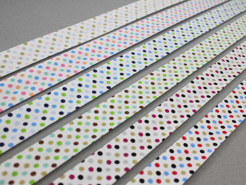 Print/deco biasband stippen Print/deco biasband stippen