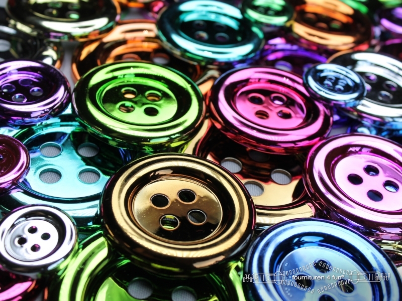 Clowns knopen metallic Clowns knopen metallic