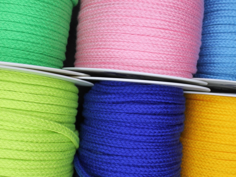 Jassen koord 6 tot 8mm unicolor Jassen koord 6 tot 8mm unicolor
