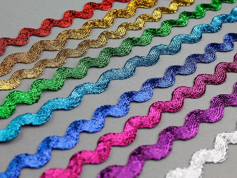 Zigzag band goud, zilver & metallic Zigzag band goud, zilver & metallic